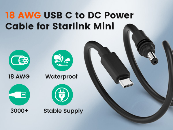 starlink mini usb c cable