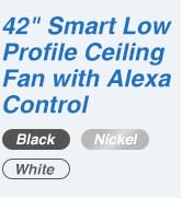 Passky Ceiling Fans with Lights, 42 Inch Smart Ceiling Fan with Remote/APP/Alexa Control, Flush M...