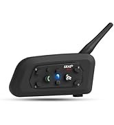 EJEAS V6 Pro Motorcycle Helmet Bluetooth Intercom, 2-Way 1200M Motorcycle Bluetooth Headset Unive...
