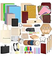 Csyidio 300 PCS Laser Engraving Material, 40 Kinds of Laser Engraver Accessories with Instruction...