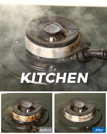 steam mop cleaning stove