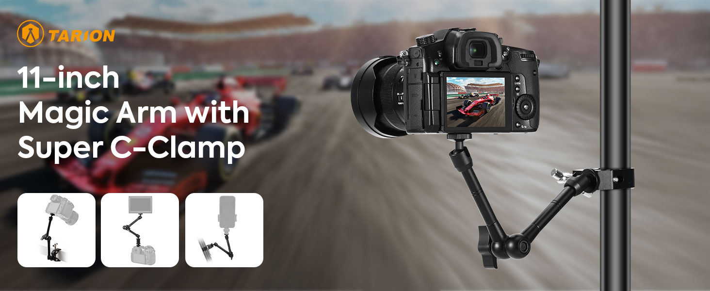 Magic arm with C clamp