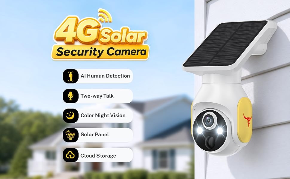 4G Solar Security Camera