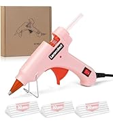 Hot Glue Gun, Lacoccinct Mini Hot Glue Gun Kit with 30 Glue Sticks for School Crafts DIY Arts Qui...