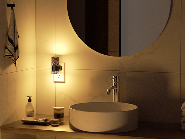bathroom night light plug in