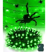 Kelumi Halloween Lights Battery Operated, Green Fairy Lights with Timer Waterproof 9.8ft 30 LED H...