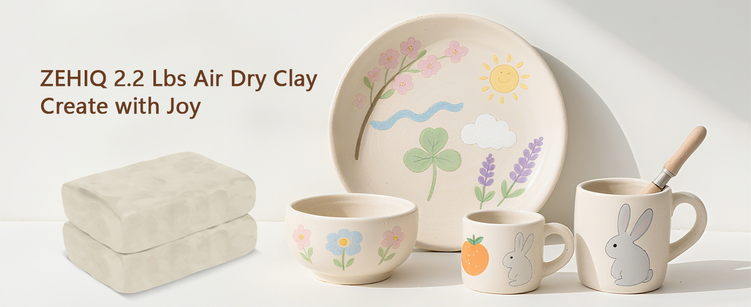 white pottery clay