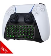 keyboard for ps5 controller with green backlight