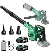 K I M O. Cordless Leaf Blower Vacuum Combo, 3 Nozzles&amp;3 Modes for Inflation &amp; Deflation, 20000RPM...