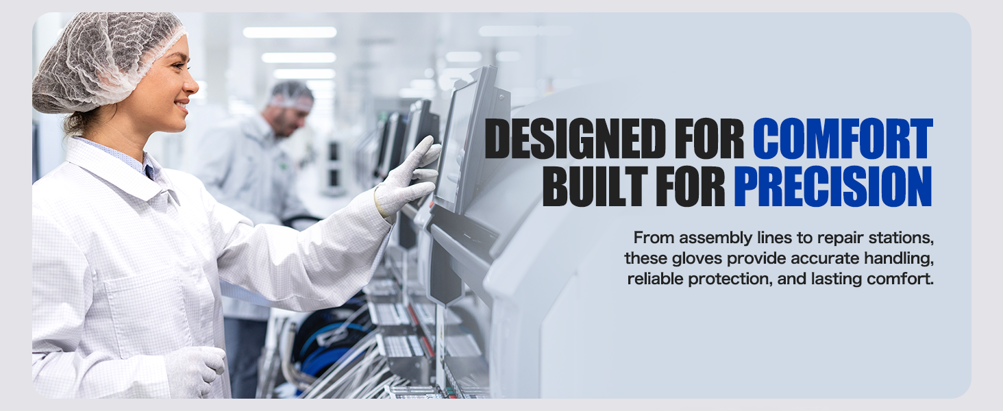 antools Nylon ESD Anti-Static Gloves