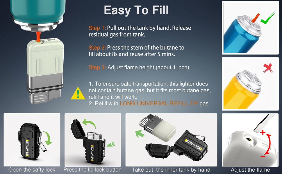 refillable torch lighter