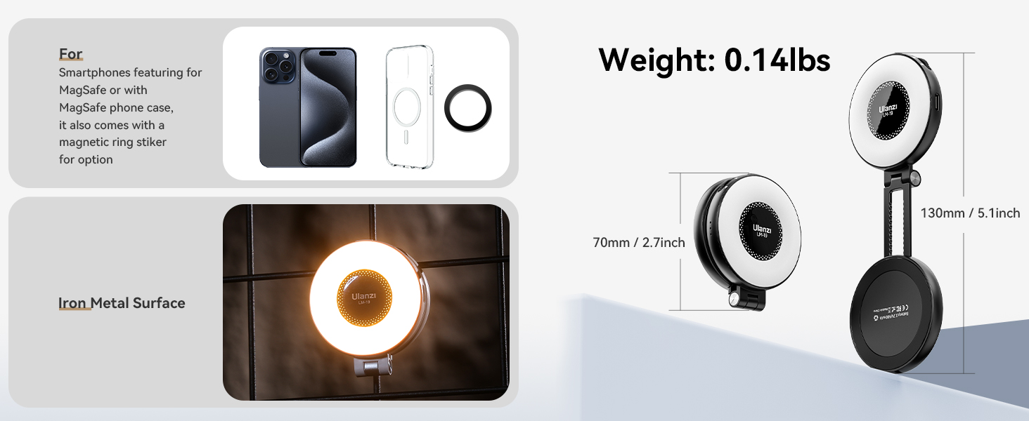 magsafe iphone ring light