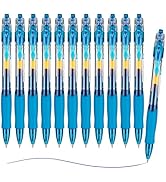 M&amp;G 12Pcs Gel Pens, 0.5mm Blue Ink Gel Pens Fine Point, Quick Dry Gel Ink Pens Bulk Smooth Writin...