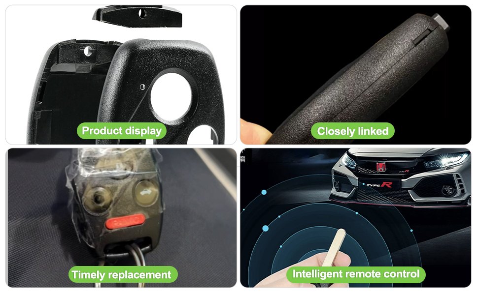 Key Fob Keyless Entry Remote Shell Case Pad