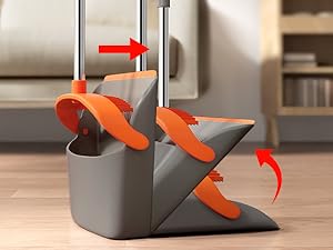 new broom and dustpan