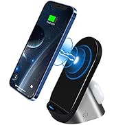Wireless Charger, 2 in 1 15W Dual Fast Wireless Charging Stand Station Dock for AirPods 2/Pro, iP...