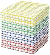 Nialnant 8 Pack Dish Cloths for Washing Dishes,Super Soft and Absorbent Kitchen Dish Rags,Terry C...