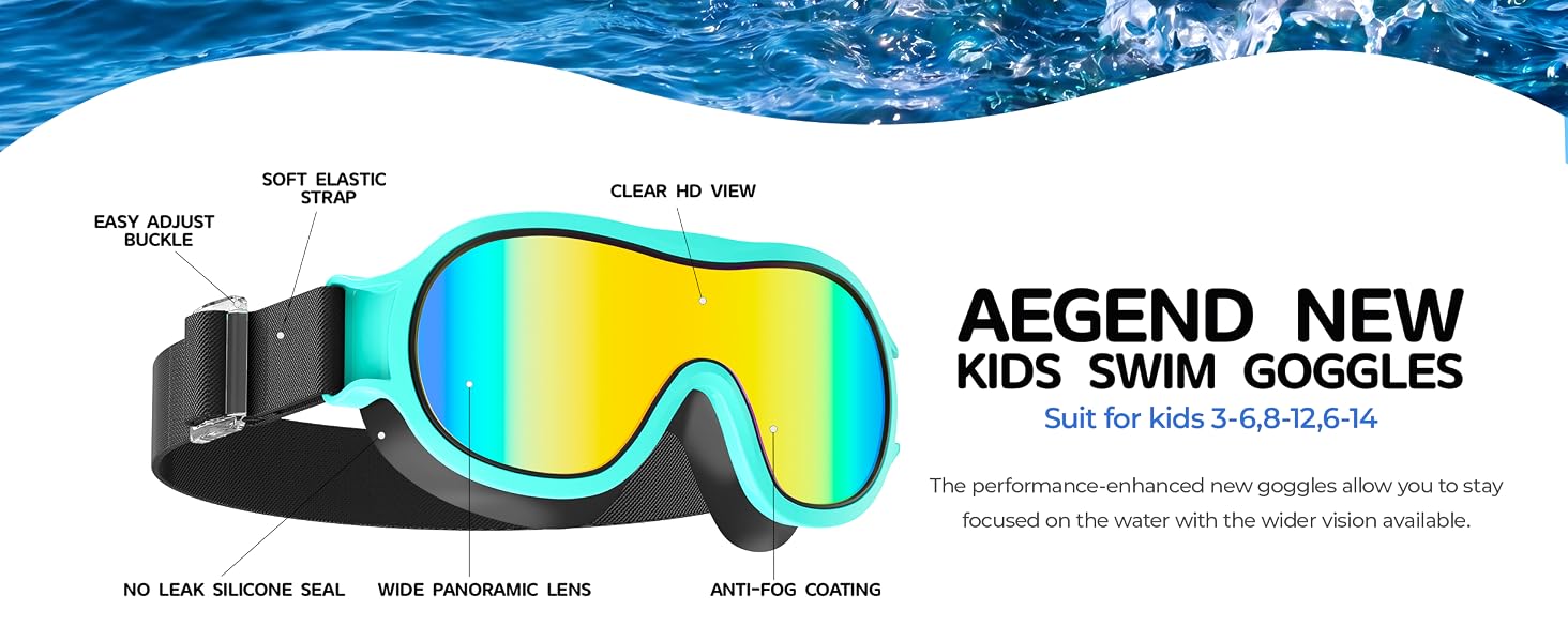 swim goggles for kids anti fog