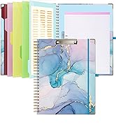 Lateefah Clipboard with Storage, Cute Clipboard Folio with Pockets and Notepad for Letter Size, S...