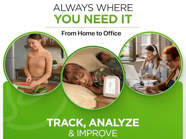 Airmonitor Plus is portable and can be used anywhere