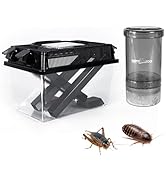 REPTI ZOO Reptile Cricket Keeper &amp; Mixer Combo Kit, Reptile Cricket Calcium Powder Feeder, Feedin...