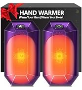 WARMHAND AI Hand Warmers Rechargeable 2 Pack,Portable Electric Hand Warmer Reusable,AI Smart Chip...