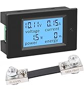 KETOTEK Digital Ammeter Voltmeter DC Voltage Current Power Energy Meter 6.5V~100V with 100A Shunt...