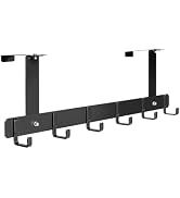 Yinsiskyer Adjustable Over The Door Hooks, Premium Metal Hooks for Hanging, Heavy Duty Door/Wall ...