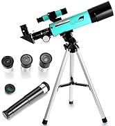 CLAVOLO Refractor Telescope with Finder Scope for Kids &amp; Astronomy Beginners, Travel Telescope wi...