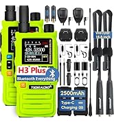 TIDRADIO TD-H3 Plus Ham Radio Handheld,Bluetooth-Headphone-connectable,Wireless Programming, Mult...