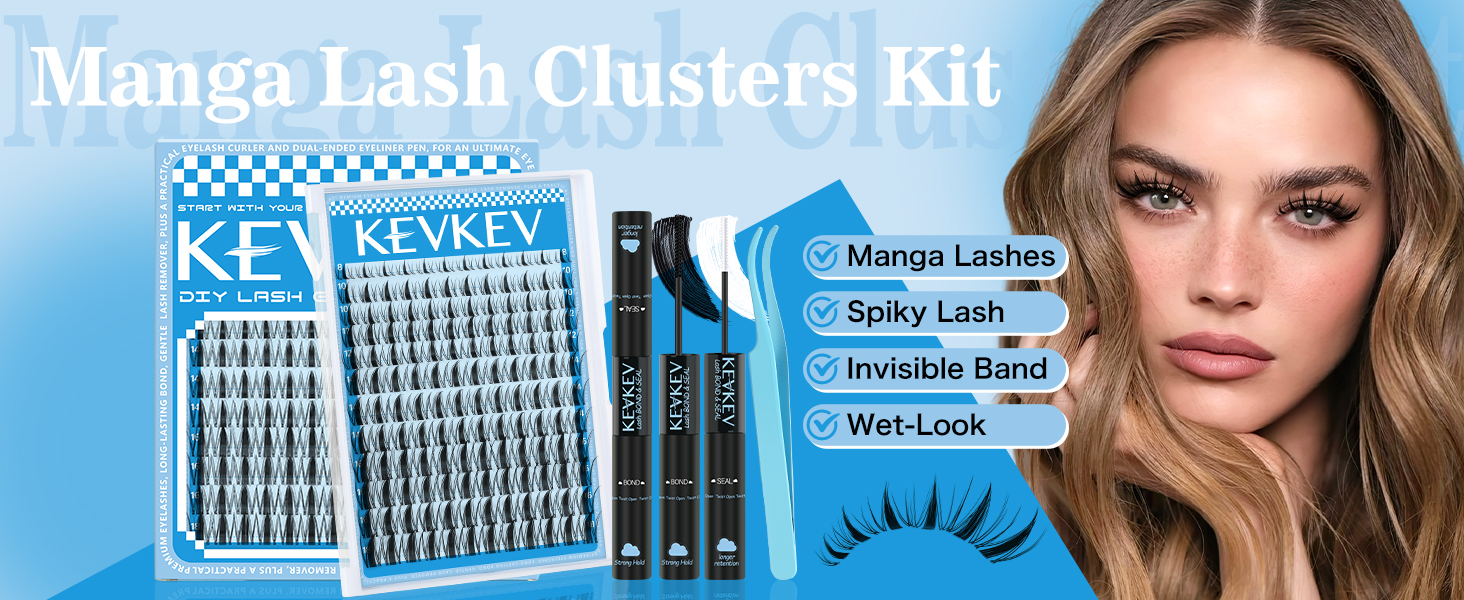 Manga lash clusters kit