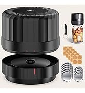 HTPOW Electric Mason Jar Vacuum Sealer - Automatic Mason Jar Vacuum Sealer Kit, Vacuum Sealer for...