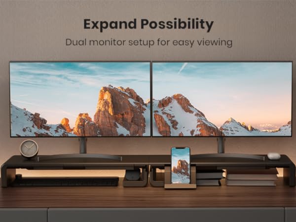 Dual Monitor Stand Riser