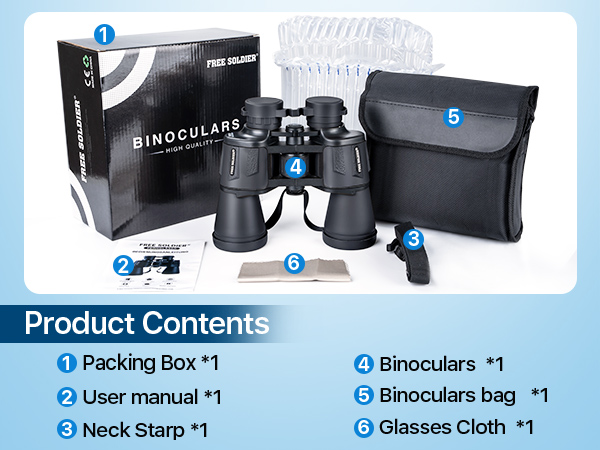20x50 High Power Binoculars for Bird Watching 28mm Large Eyepiece Life Waterproof Binoculars