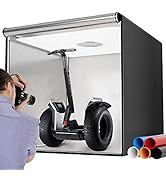 Takerers Photo Studio Light Box,39x39 Inch/100x100cm 210 LED Professional Photo Background Shooti...