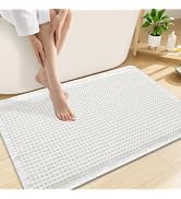 Smiry Waffle Bath Mat 30x20, Extra Soft Absorbent Bathroom Rugs, Non Slip Machine Washable Quick ...