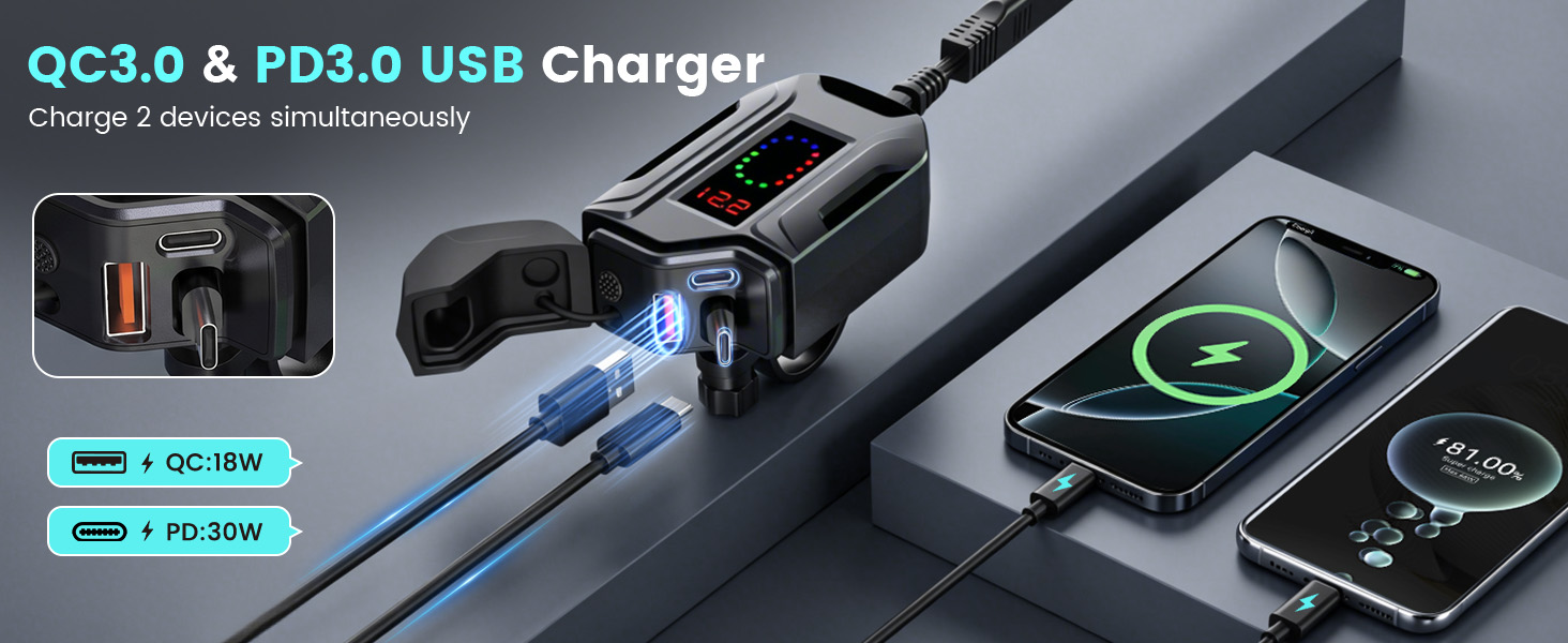 Motorcycle USB Charger