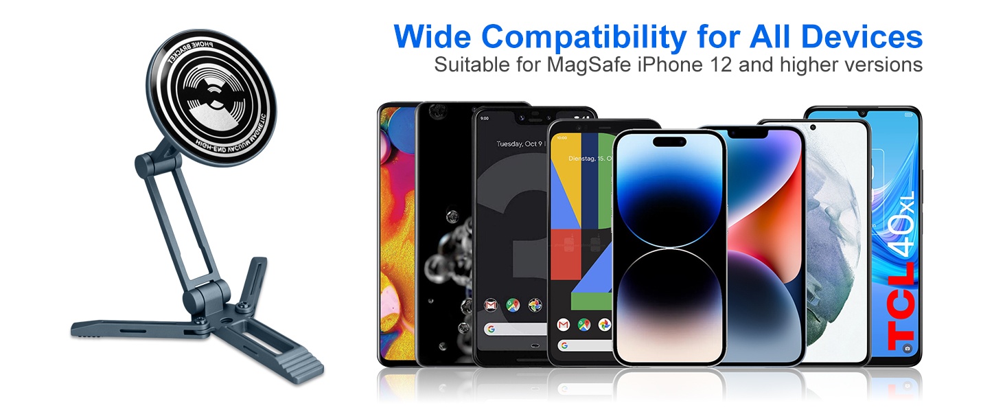 Wide Compatibility for All DevicesSuitable for MagSafe iPhone 12 and higher versions