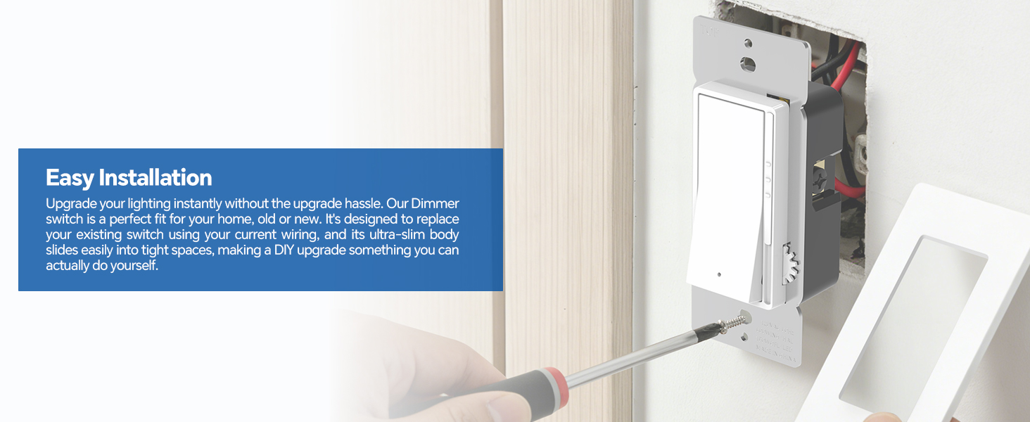 dimmer light seitch-Easy Installation