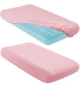 Entisn 2 Pcs Kids Air Mattress Fitted Sheets Only, 34.5x62x7 Inch Microfiber Toddler Inflatable M...