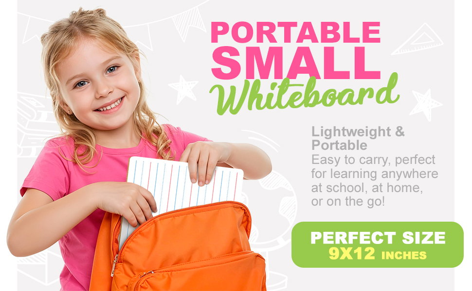 Reusable lined whiteboard for teachers homeschooling classroom practice handwriting