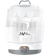 Bottle Sterilizer, Baby Bottle Sterilizer, Heyvalue Steam Bottle Sanitizer for Baby Bottles, Paci...