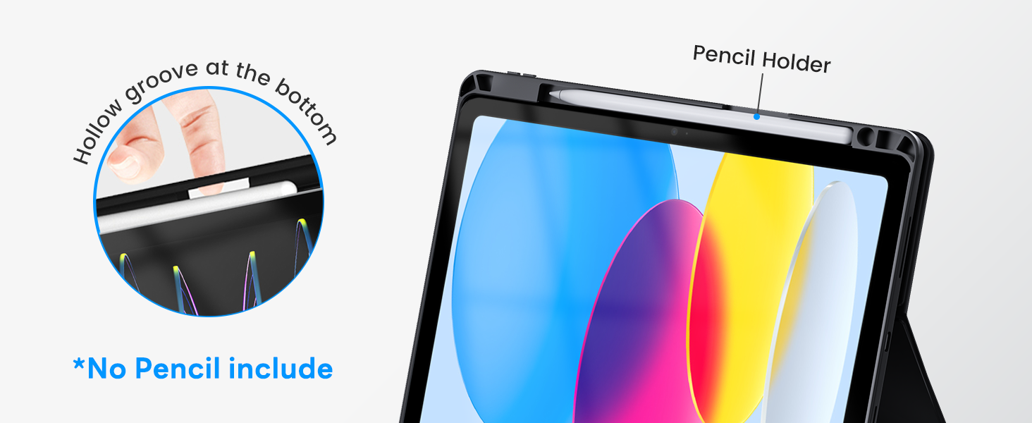 teclado para ipad 10th generation Pencil Holder