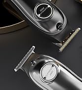 Professional Hair Clippers for Men- Hair Cutting Kit &amp;amp; Zero Gap T-Blade Trimmer Comb...