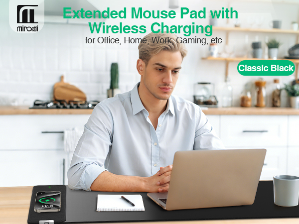 Mouse Pad with Wireless Charging