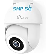 TREATLIFE 5MP Ultra HD 2.4G/5G WiFi Security Camera Outdoor Wired, Cameras for Home Security, Spo...