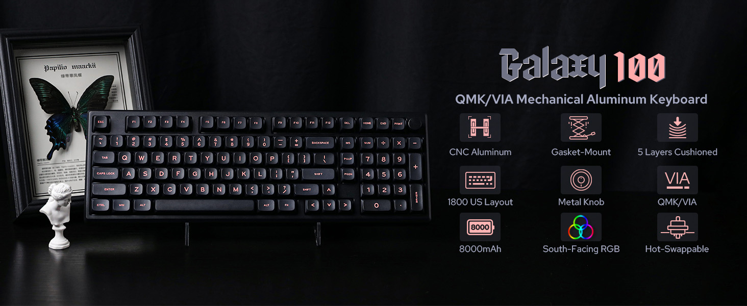Galaxy100 wireless gaming keyboard