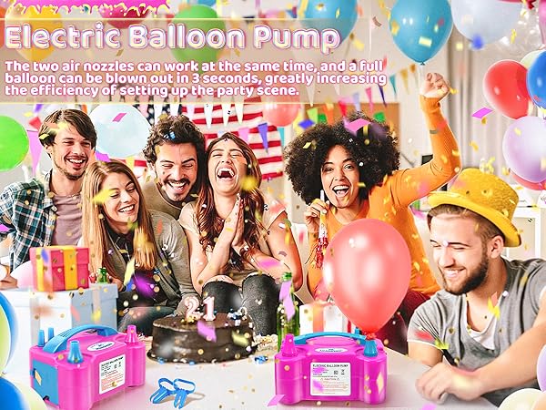 maquina para inflar blower machine party ballon bomba inflatables baloon all tie tool garland