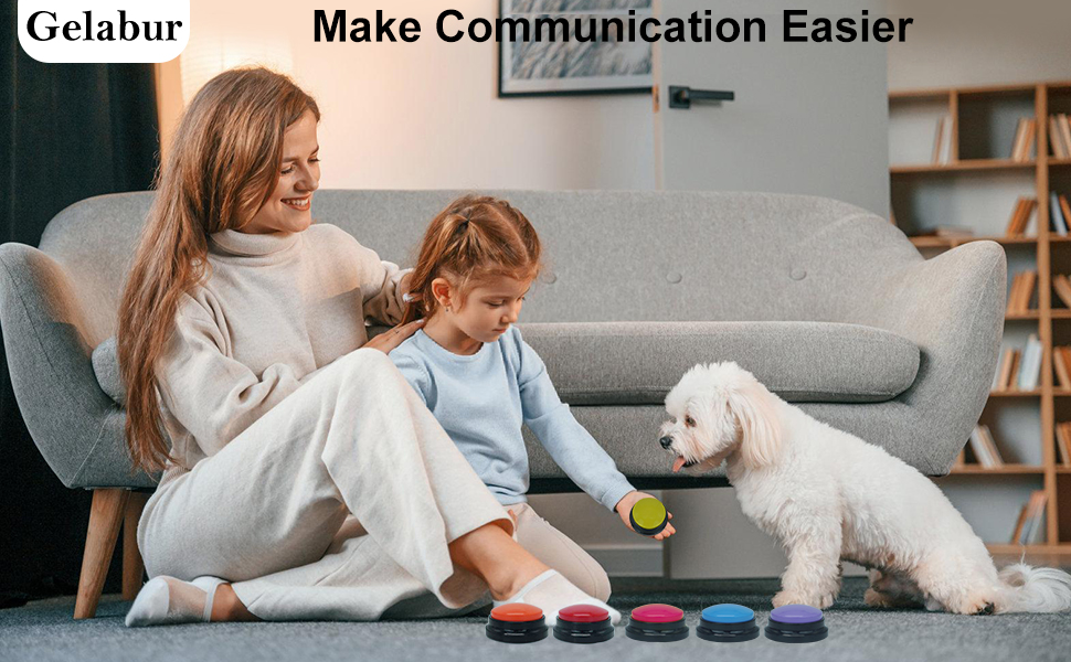 dog buttons talk, recordable buttons for classroom, dog buttons for communication