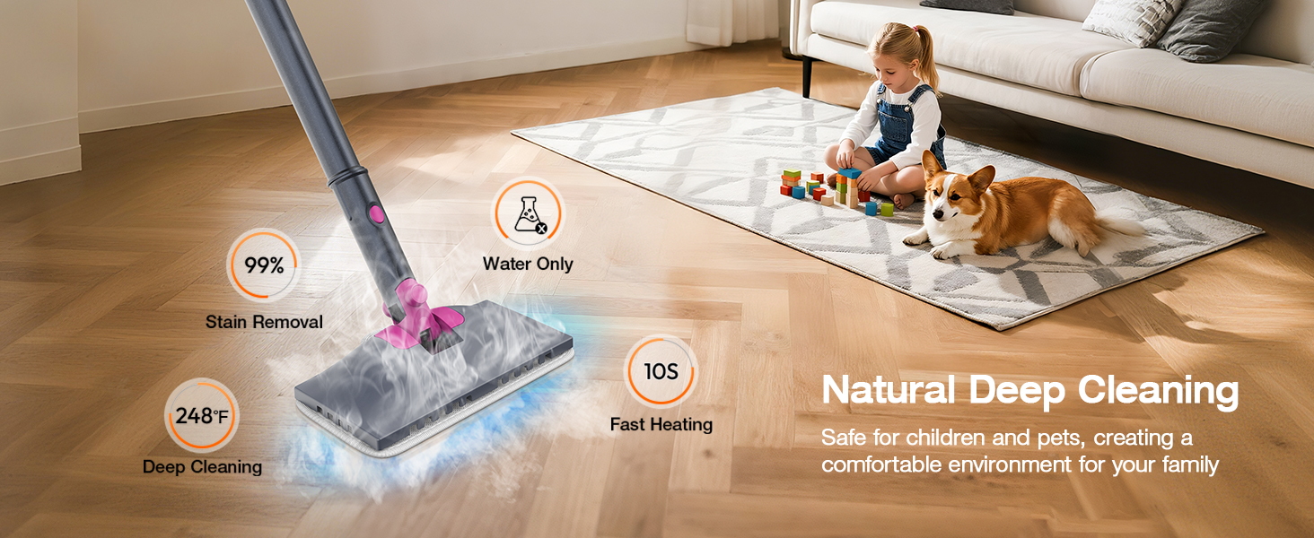 steam cleaner handheld hand held steamer mop multi surface floor laminate floors hardwood powerful